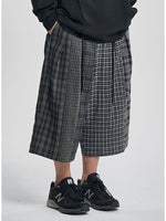 Lade das Bild in den Galerie-Viewer, Check Mixed Bermuda Pants Black
