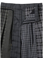 Lade das Bild in den Galerie-Viewer, Check Mixed Bermuda Pants Black
