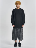 Lade das Bild in den Galerie-Viewer, Check Mixed Bermuda Pants Black
