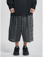Lade das Bild in den Galerie-Viewer, Check Mixed Bermuda Pants Black

