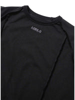 Lade das Bild in den Galerie-Viewer, Raw Edge Sculptured Longsleeve Black
