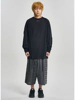 Lade das Bild in den Galerie-Viewer, Raw Edge Sculptured Longsleeve Black
