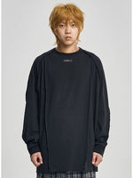 Lade das Bild in den Galerie-Viewer, Raw Edge Sculptured Longsleeve Black
