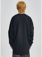 Lade das Bild in den Galerie-Viewer, Raw Edge Sculptured Longsleeve Black
