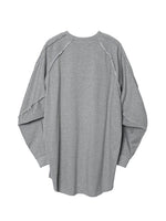 Lade das Bild in den Galerie-Viewer, Raw Edge Sculptured Longsleeve Grey
