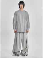 Lade das Bild in den Galerie-Viewer, Raw Edge Sculptured Longsleeve Grey
