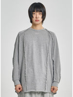 Lade das Bild in den Galerie-Viewer, Raw Edge Sculptured Longsleeve Grey
