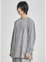 Lade das Bild in den Galerie-Viewer, Raw Edge Sculptured Longsleeve Grey
