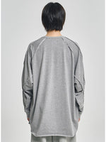 Lade das Bild in den Galerie-Viewer, Raw Edge Sculptured Longsleeve Grey
