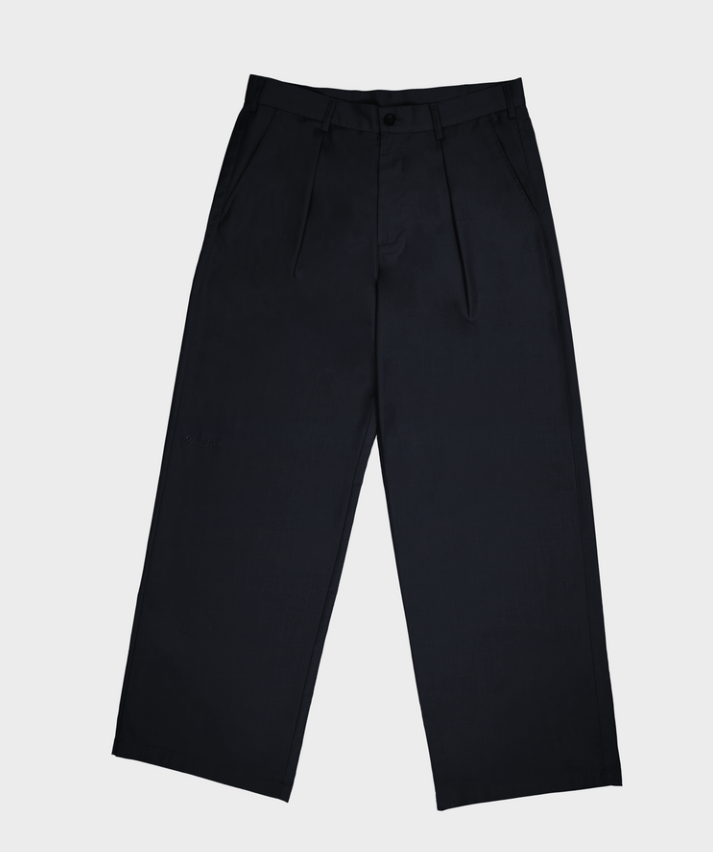 SoHo Pleated Pants Vintage Navy