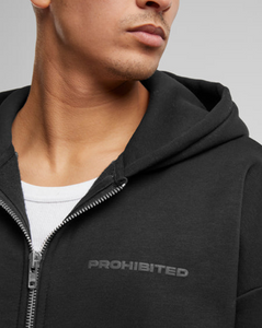 10119 Zip Hoody Black