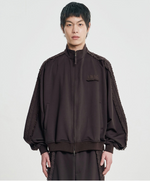 Lade das Bild in den Galerie-Viewer, Multi Lace Track Jacket Dark Brown
