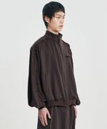 Lade das Bild in den Galerie-Viewer, Multi Lace Track Jacket Dark Brown
