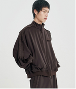 Lade das Bild in den Galerie-Viewer, Multi Lace Track Jacket Dark Brown
