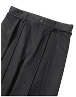 Lade das Bild in den Galerie-Viewer, Cotton Twill One Tuck Pants Black
