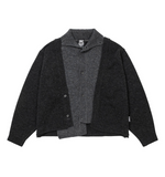 Lade das Bild in den Galerie-Viewer, Double Layered Turtleneck Cardigan Charc

