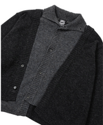 Lade das Bild in den Galerie-Viewer, Double Layered Turtleneck Cardigan Charc
