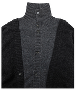 Lade das Bild in den Galerie-Viewer, Double Layered Turtleneck Cardigan Charc
