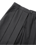Lade das Bild in den Galerie-Viewer, Wool Blend Hakama Pants Black
