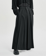 Lade das Bild in den Galerie-Viewer, Wool Blend Hakama Pants Black
