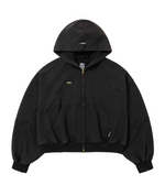 Lade das Bild in den Galerie-Viewer, Cropped Washed Up Hoodie Black
