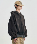 Lade das Bild in den Galerie-Viewer, Cropped Washed Up Hoodie Black
