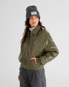 Bloom Bomber Jacket Green