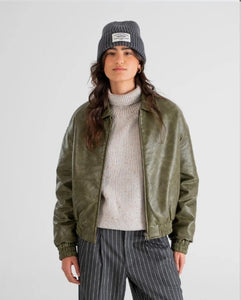 Bloom Bomber Jacket Green