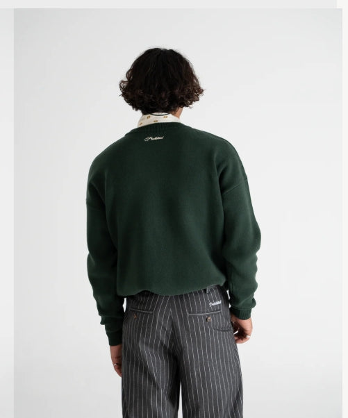 Initial Sweater Green