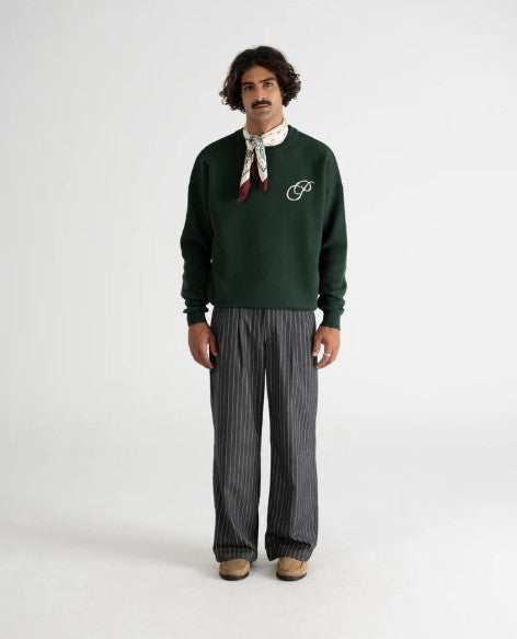 Initial Sweater Green
