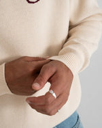 Lade das Bild in den Galerie-Viewer, Initial Knit Sweater Cream
