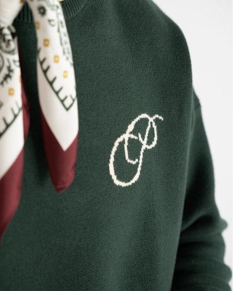 Initial Sweater Green