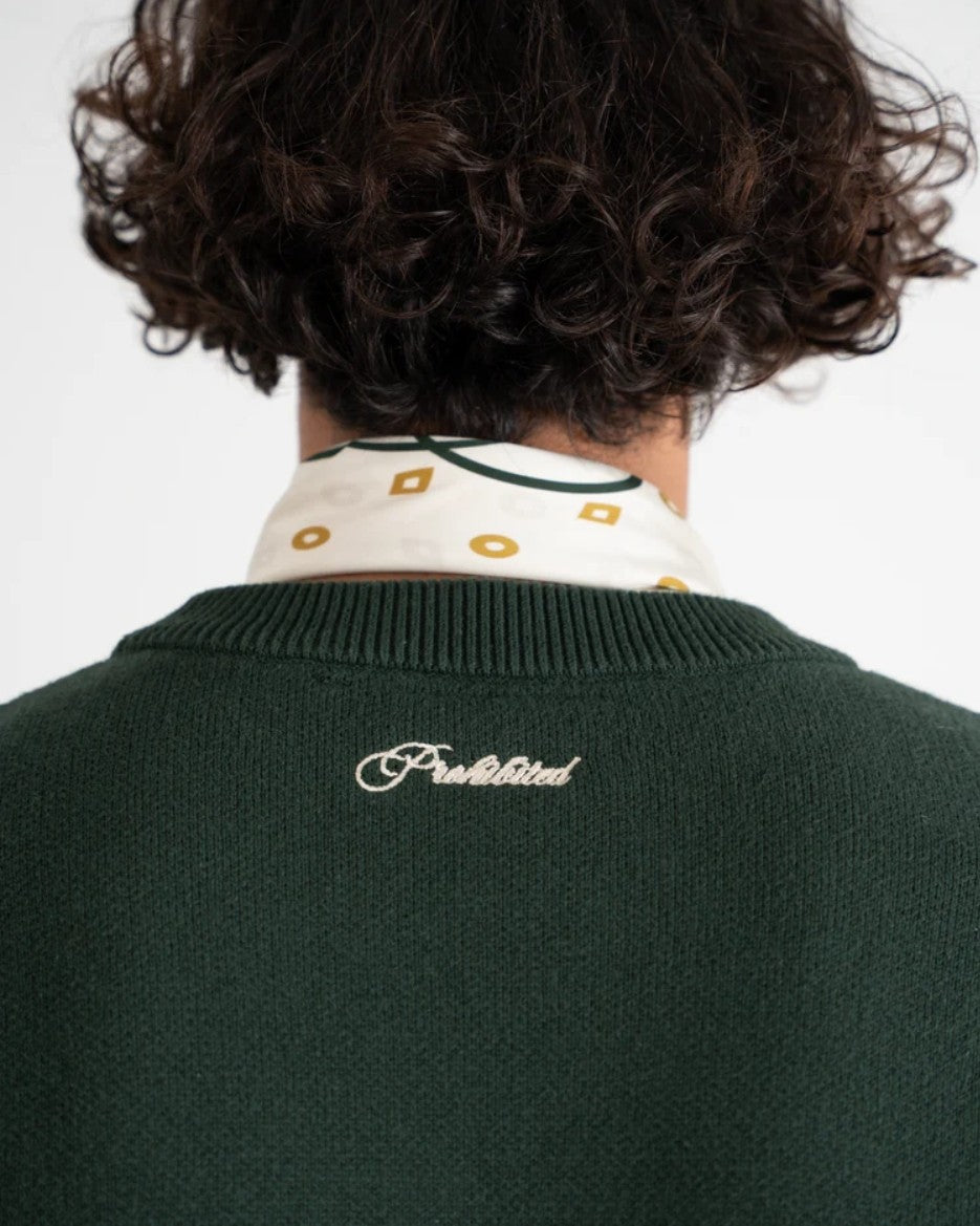 Initial Sweater Green