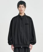 Lade das Bild in den Galerie-Viewer, Multi Lace Trim Track Jacket Black
