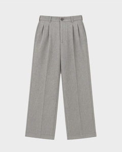 Double Pleated Club Pants Grey