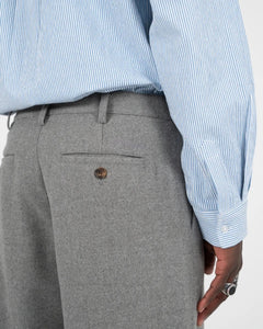 Double Pleated Club Pants Grey