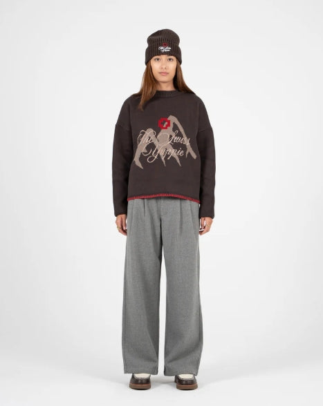 Double Pleated Club Pants Grey