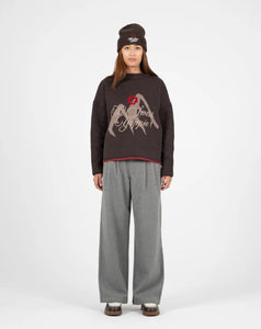 Double Pleated Club Pants Grey