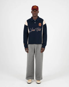 Contrast Clubhouse Knit Navy