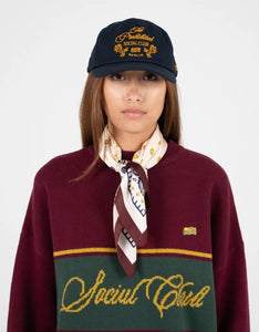 Contrast Clubhouse Knit Bordeaux