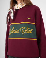 Lade das Bild in den Galerie-Viewer, Contrast Clubhouse Knit Bordeaux
