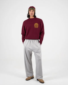 Emblem Knit Sweater Bordeaux