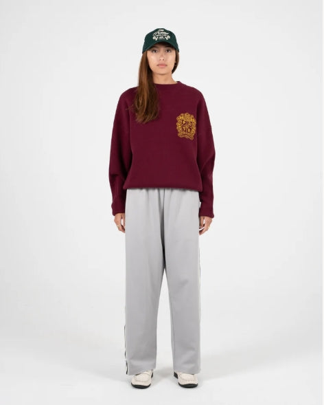 Emblem Knit Sweater Bordeaux