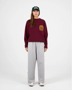 Emblem Knit Sweater Bordeaux