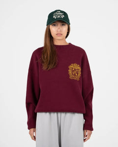 Emblem Knit Sweater Bordeaux