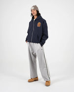 Lade das Bild in den Galerie-Viewer, Emblem Patch Zip-Hoody Navy
