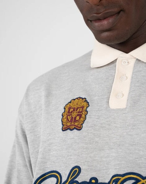 Club Polo Longsleeve Grey Melange