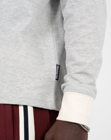 Club Polo Longsleeve Grey Melange