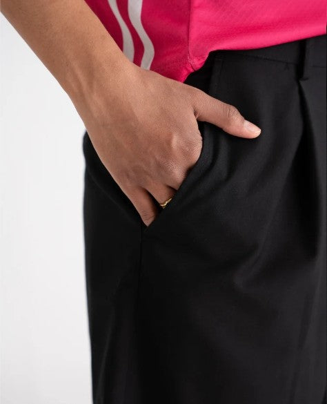 Pleated Suit Shorts Black