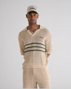 Resort Knitted Polo Grün